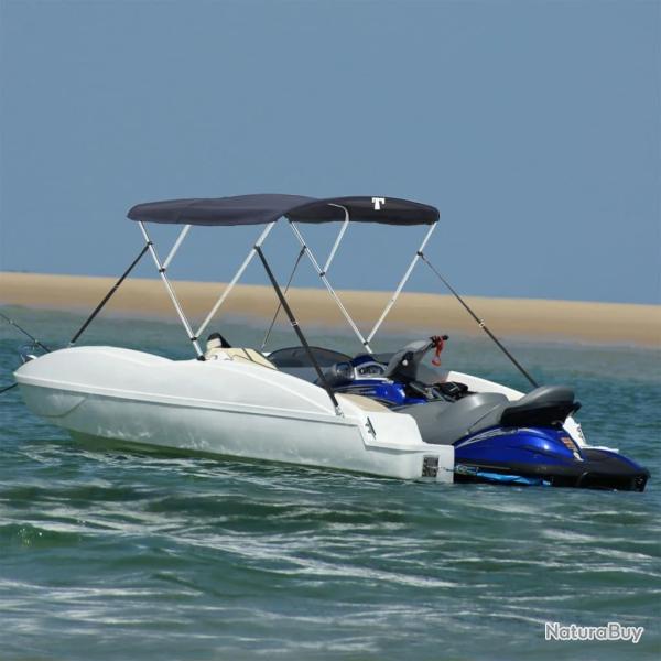 Toit bimini � 3 arceaux parois en maille 183x(170-182)x137 cm alsavelo