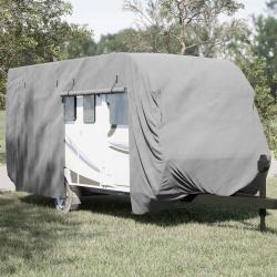 Housse de caravane gris 610x250x220 cm tissu non tiss&eacute;