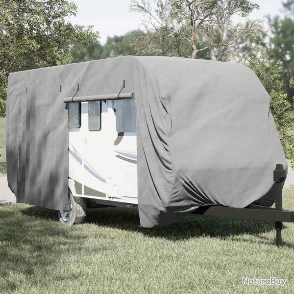Housse de caravane gris 550x250x220 cm tissu non tiss�