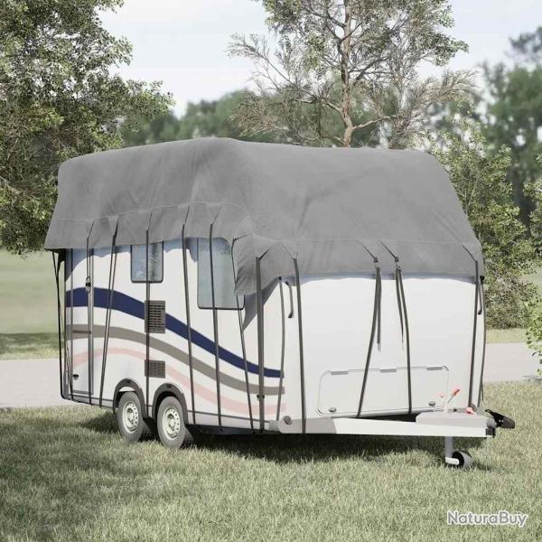 Housse de toit de caravane gris 600x300 cm tissu non tiss alsavelo