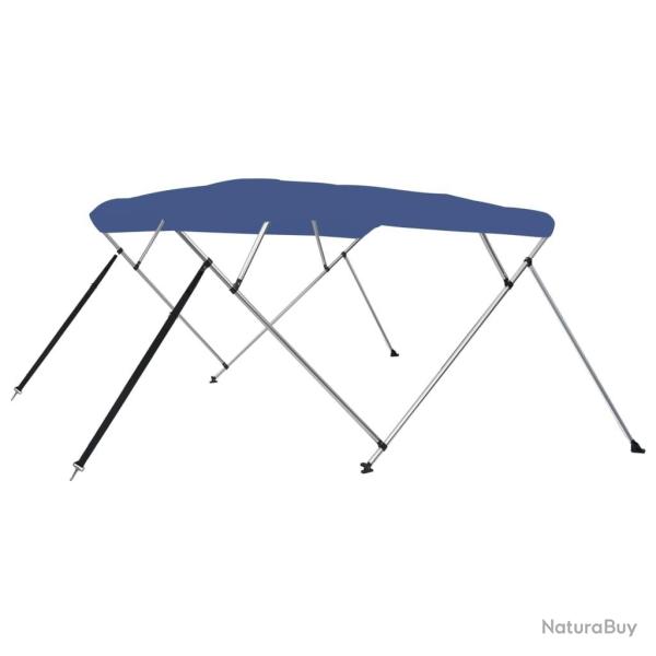 Auvent bimini � 4 arceaux Bleu 243x180x137 cm