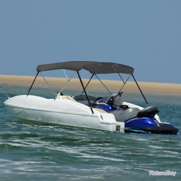 Auvent bimini � 3 arceaux Anthracite 183x196x137 cm