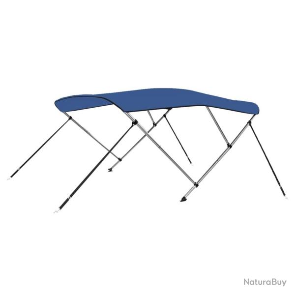 Auvent bimini � 3 arceaux Bleu 183x160x137 cm alsavelo