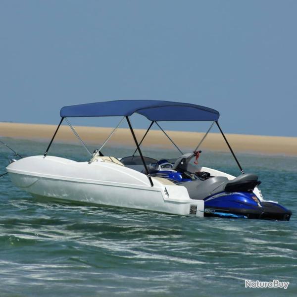 Auvent bimini � 2 arceaux Bleu marine 150x120x110 cm alsavelo