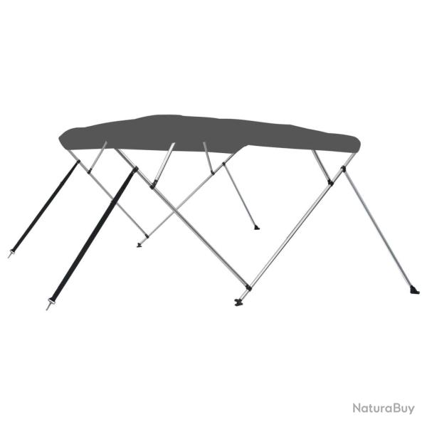 Auvent bimini � 4 arceaux Anthracite 243x196x137 cm