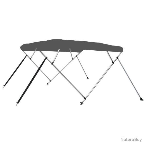 Auvent bimini � 4 arceaux Anthracite 243x180x137 cm