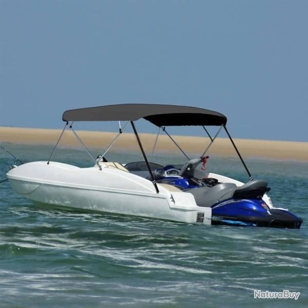 Auvent bimini � 4 arceaux Anthracite 243x(230-244)x137 cm alsavelo