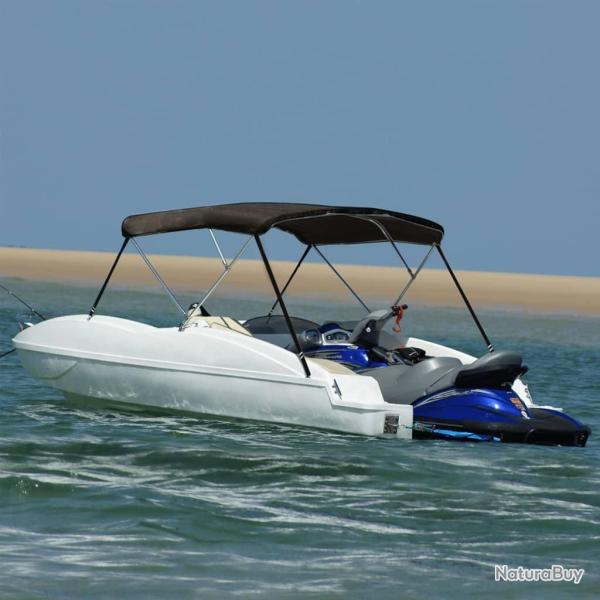Auvent bimini � 3 arceaux noir 183x196x137 cm