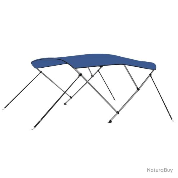Auvent bimini � 3 arceaux Bleu 183x196x137 cm
