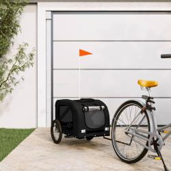 Remorque de v&eacute;lo pour animaux de compagnie noir