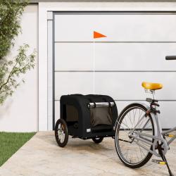 Remorque de v&eacute;lo pour animaux de compagnie noir