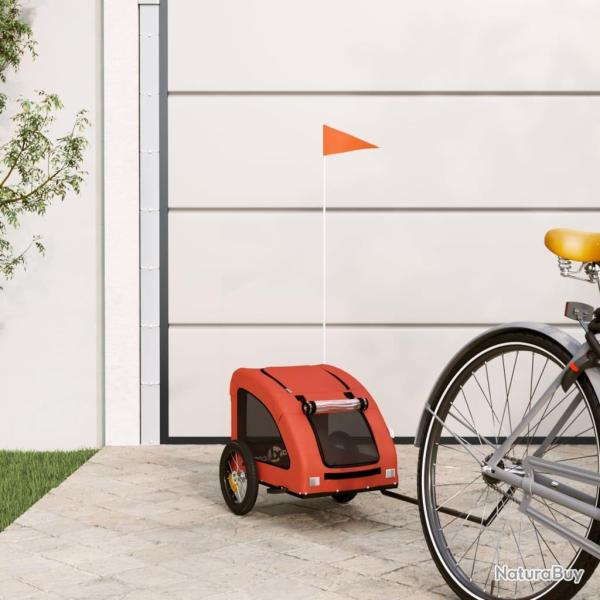 Remorque de v�lo pour animaux de compagnie orange