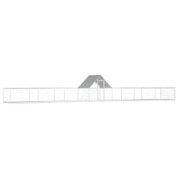 Poulailler 14 x 2 x 2 m Acier galvanis&eacute;