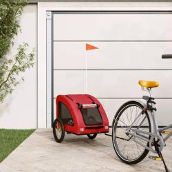 Remorque de v&eacute;lo pour animaux de compagnie rouge