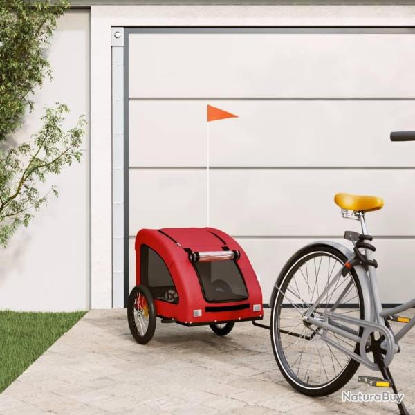 Remorque de v�lo pour animaux de compagnie rouge