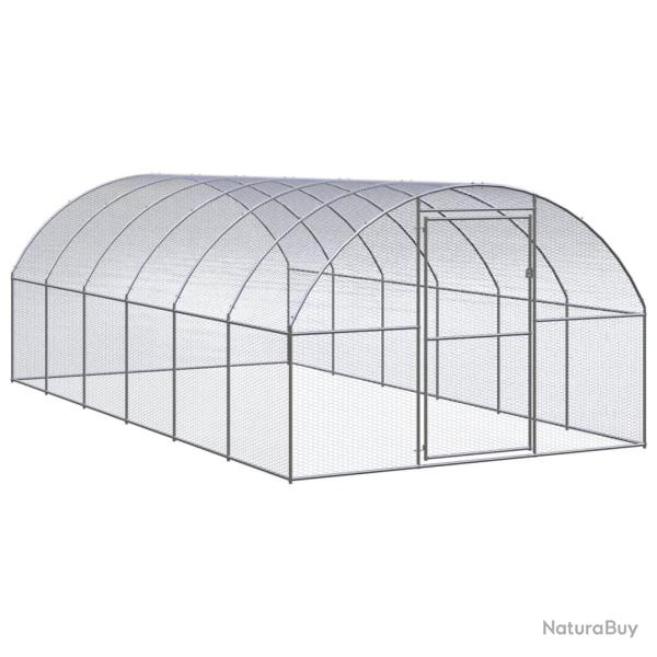 Poulailler d'ext�rieur 3x6x2 m Acier galvanis�