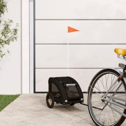 Remorque de v&eacute;lo pour animaux de compagnie noir