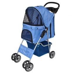 Poussette pour chiens Bleu alsavelo