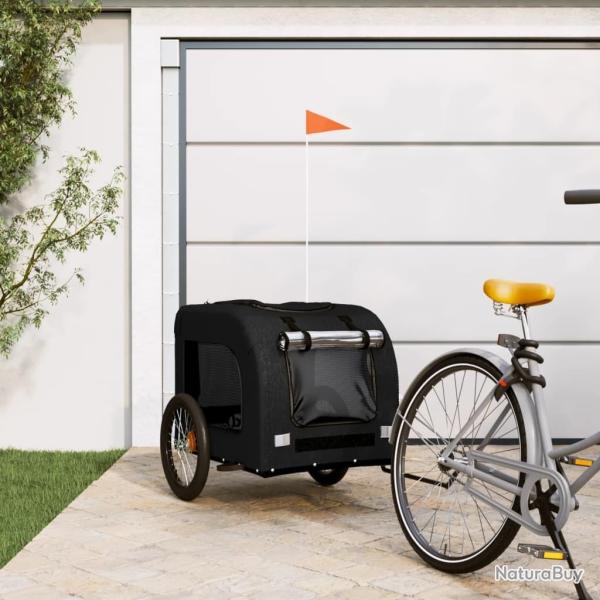 Remorque de v�lo pour animaux de compagnie noir alsavelo