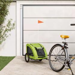Remorque de v&eacute;lo pour animaux de compagnie vert