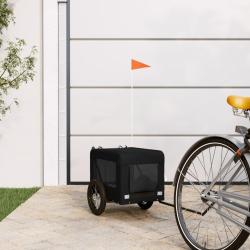 Remorque de v&eacute;lo pour animaux de compagnie noir