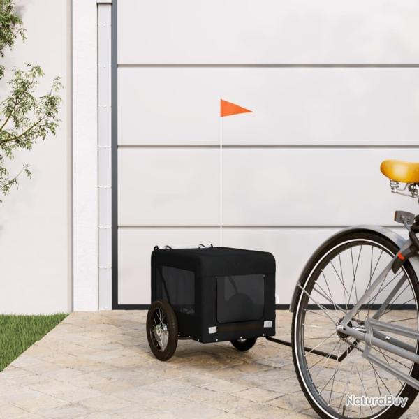 Remorque de v�lo pour animaux de compagnie noir alsavelo