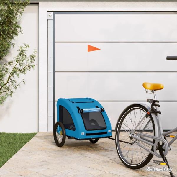 Remorque de v�lo pour animaux de compagnie bleu