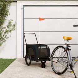 Remorque de v&eacute;lo pour animaux de compagnie noir
