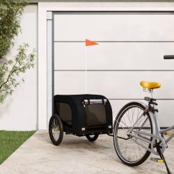 Remorque de v&eacute;lo pour animaux de compagnie noir