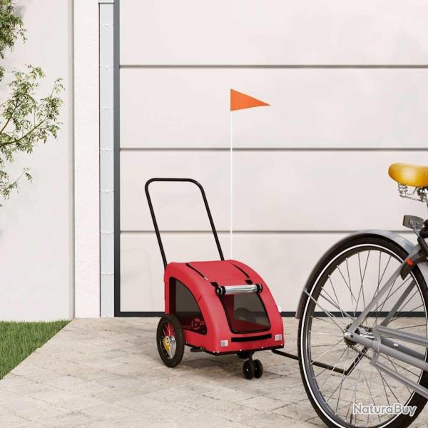 Remorque de v�lo pour animaux de compagnie rouge