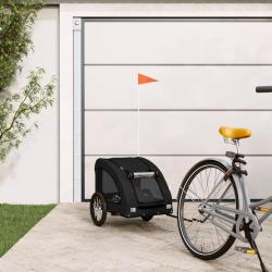 Remorque de v&eacute;lo pour animaux de compagnie noir