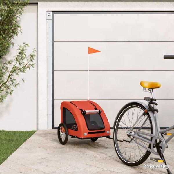 Remorque de v�lo pour animaux de compagnie orange