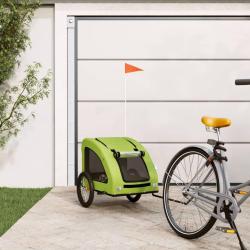Remorque de v&eacute;lo pour animaux de compagnie vert