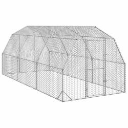 Poulailler 2,5x6x2,25 m acier galvanis&eacute;