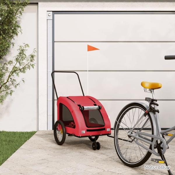 Remorque de v�lo pour animaux de compagnie rouge