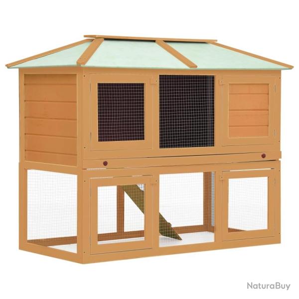 Cage double pour animaux Bois
