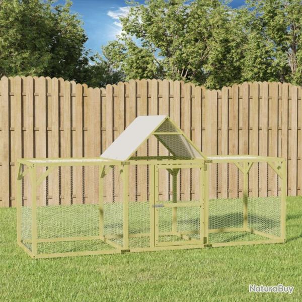 Poulailler 300x100x150 cm Bois de pin massif impr�gn�