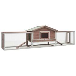 Clapier Moka 310x70x87 cm Pin massif et sapin