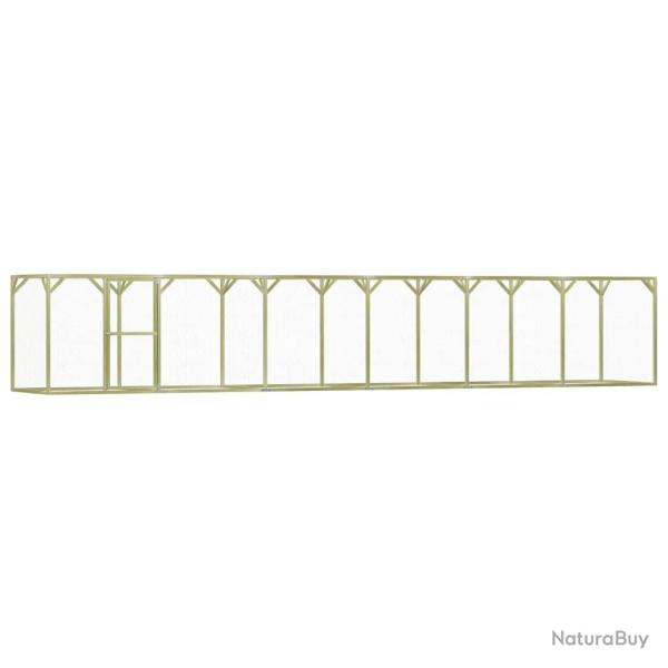 Poulailler 1,5x9x1,5 m Pin�de impr�gn�e