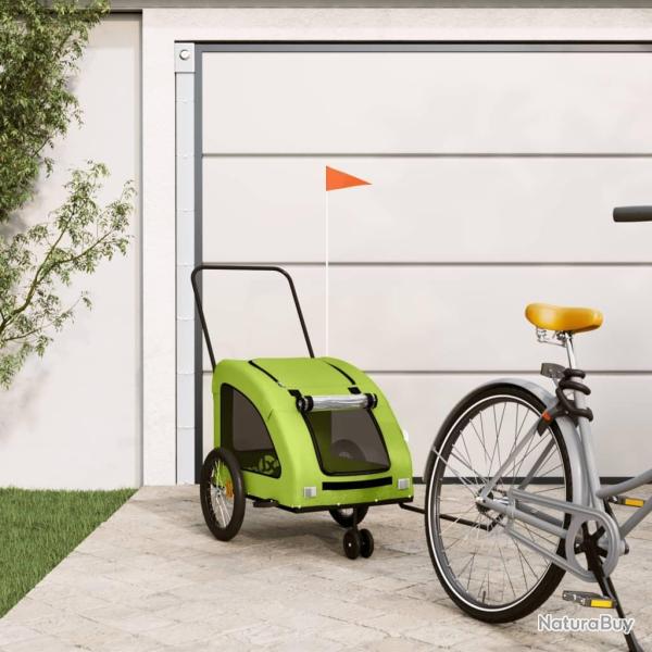 Remorque de v�lo pour animaux de compagnie vert