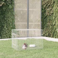 Cage &agrave; lapin 78x54x54 cm Fer galvanis&eacute;