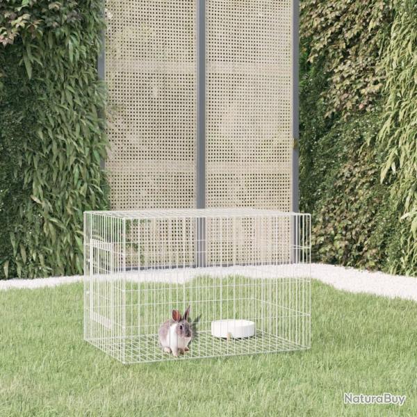 Cage � lapin 78x54x54 cm Fer galvanis�
