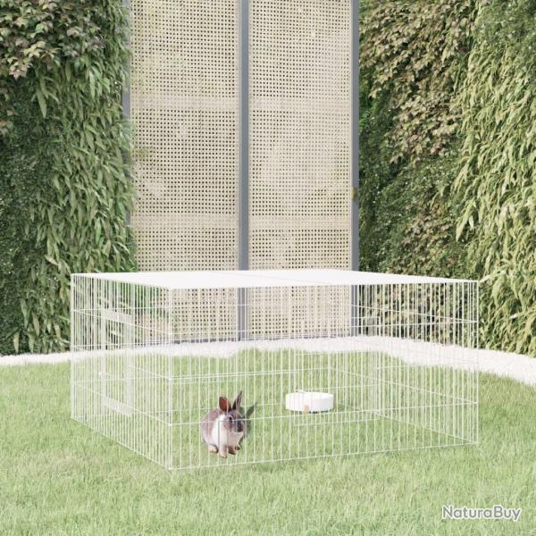 Cage � lapin 110x110x55 cm Fer galvanis�