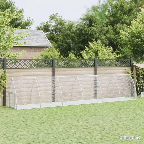 Clapier argent� 600x105x120 cm acier galvanis�