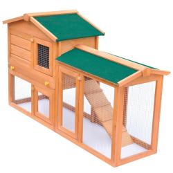Clapier large d'ext&eacute;rieur pour petits animaux de compagnie Bois