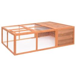 Cage pour animaux de jardin 150x100x50 cm Bois de sapin massif alsavelo