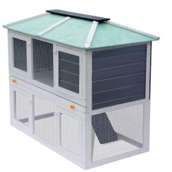 Cage double pour animaux Bois alsavelo