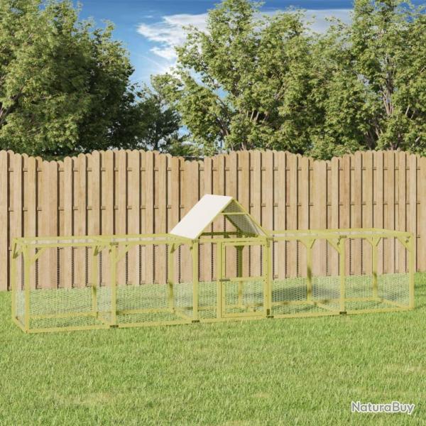 Poulailler 500x100x150 cm Bois de pin massif impr�gn� alsavelo