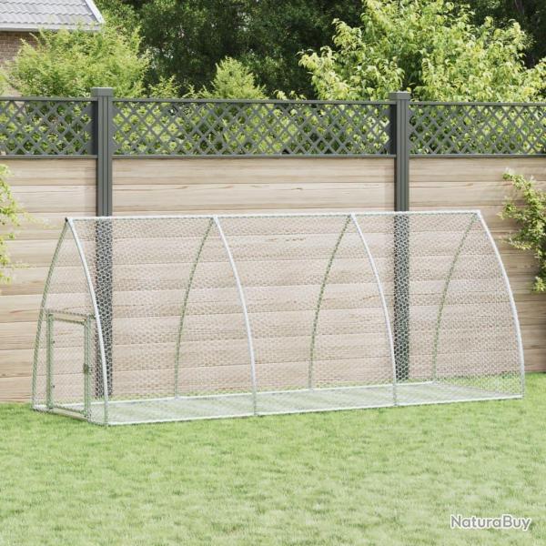 Clapier argent� 300x105x120 cm acier galvanis�
