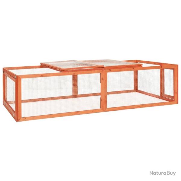 Clapier 183x90x46,5 cm Bois de sapin massif alsavelo